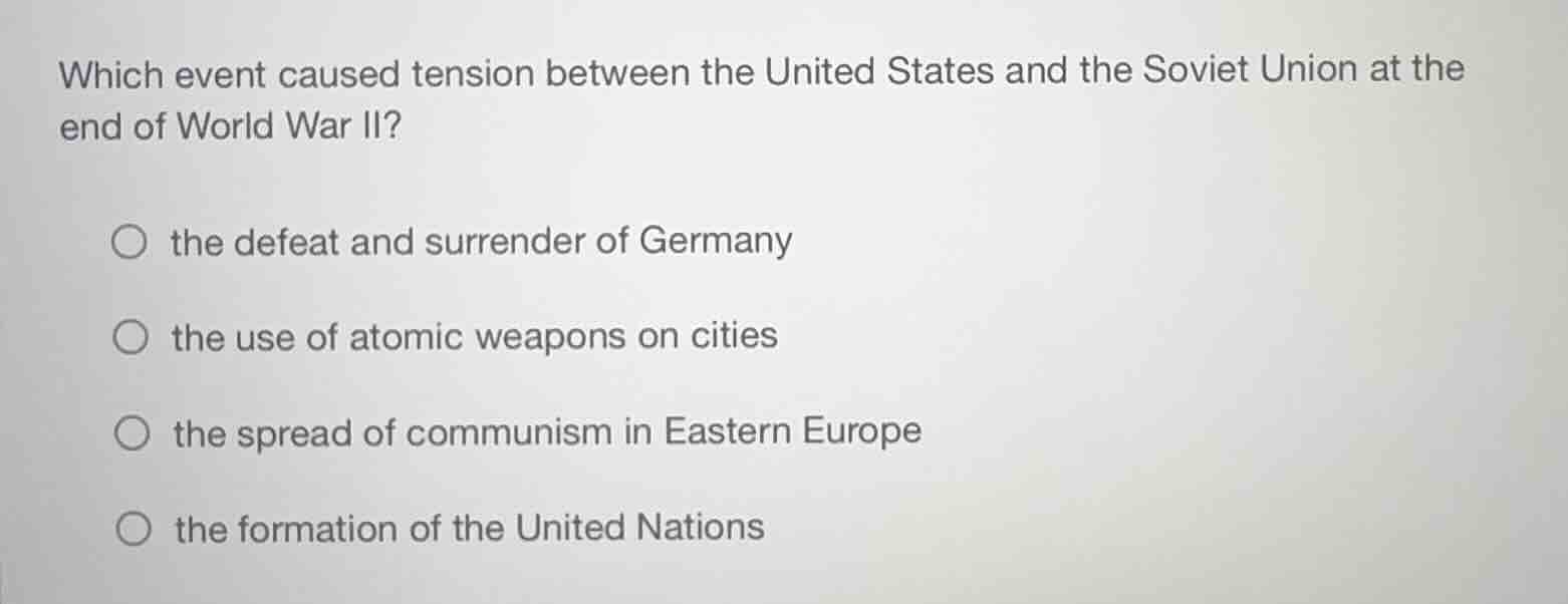 which event caused tension between the united states and the soviet uni…