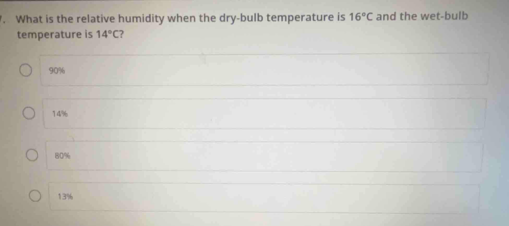 what is the relative humidity when the dry - bulb temperature is 16°c a…