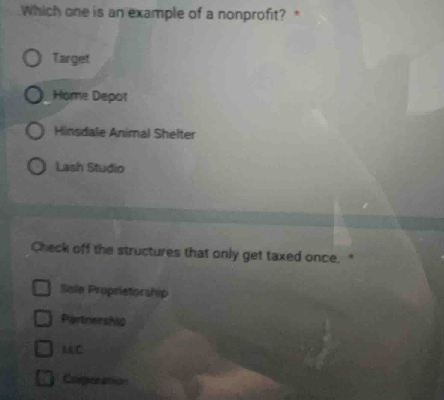 which one is an example of a nonprofit? * target home depot hinsdale an…