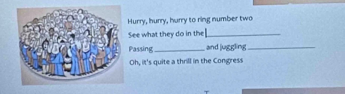 hurry, hurry, hurry to ring number two see what they do in the passing …