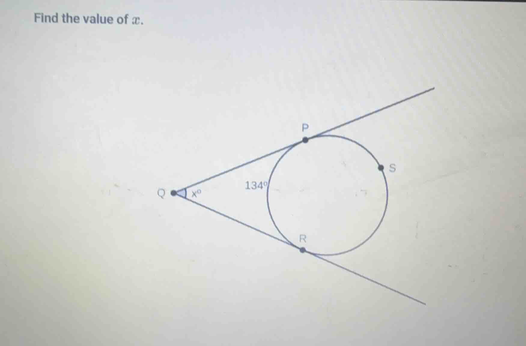 find the value of ( x ).
