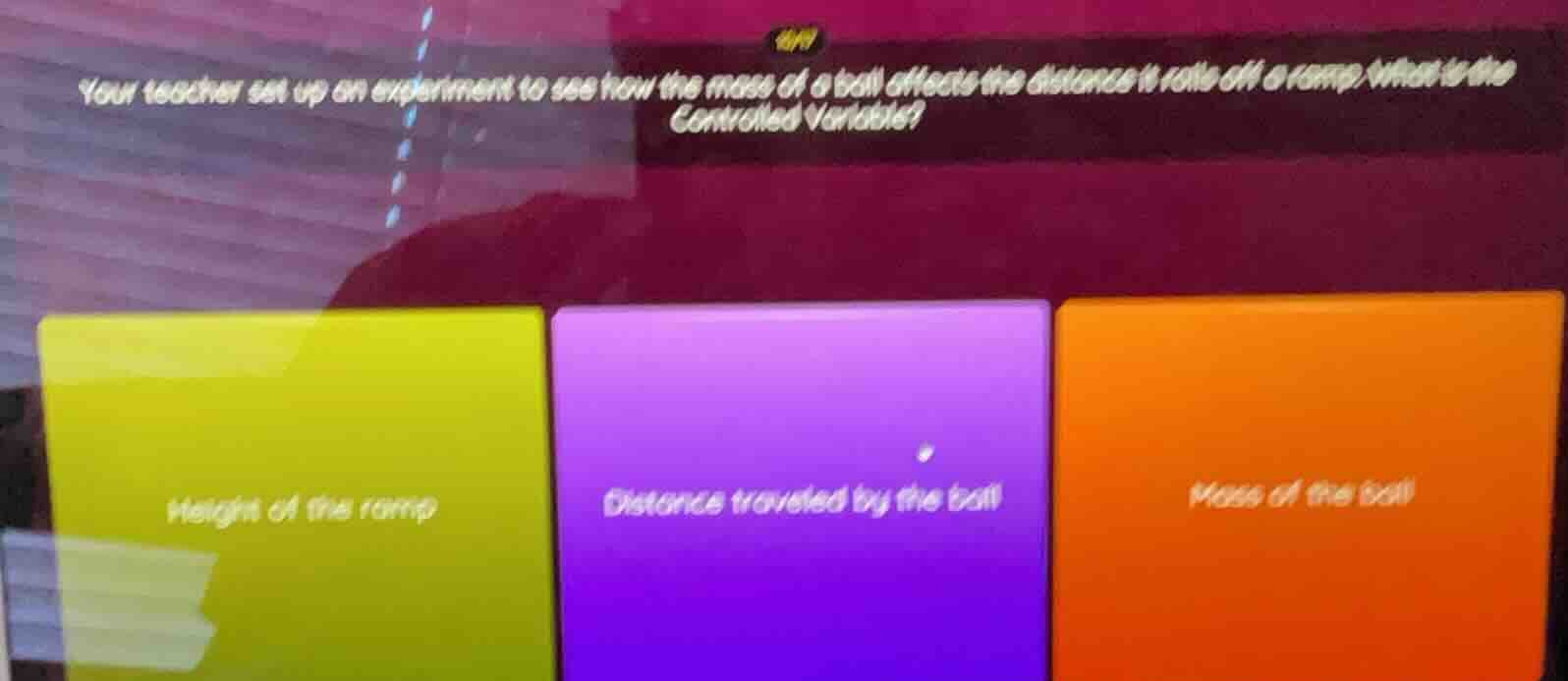 your teacher set up an experiment to see how the mass of a ball affects…