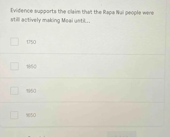evidence supports the claim that the rapa nui people were still activel…