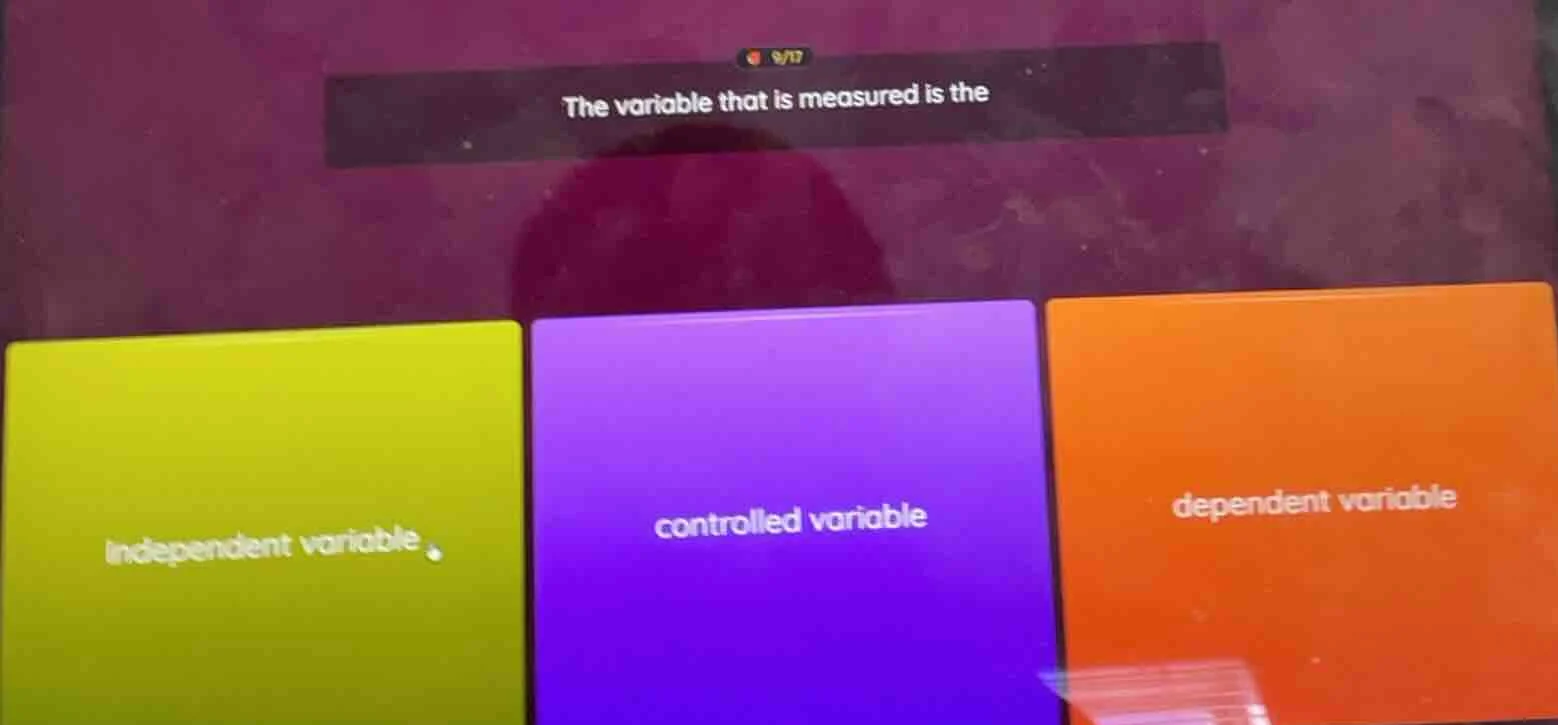 the variable that is measured is the independent variable, controlled v…