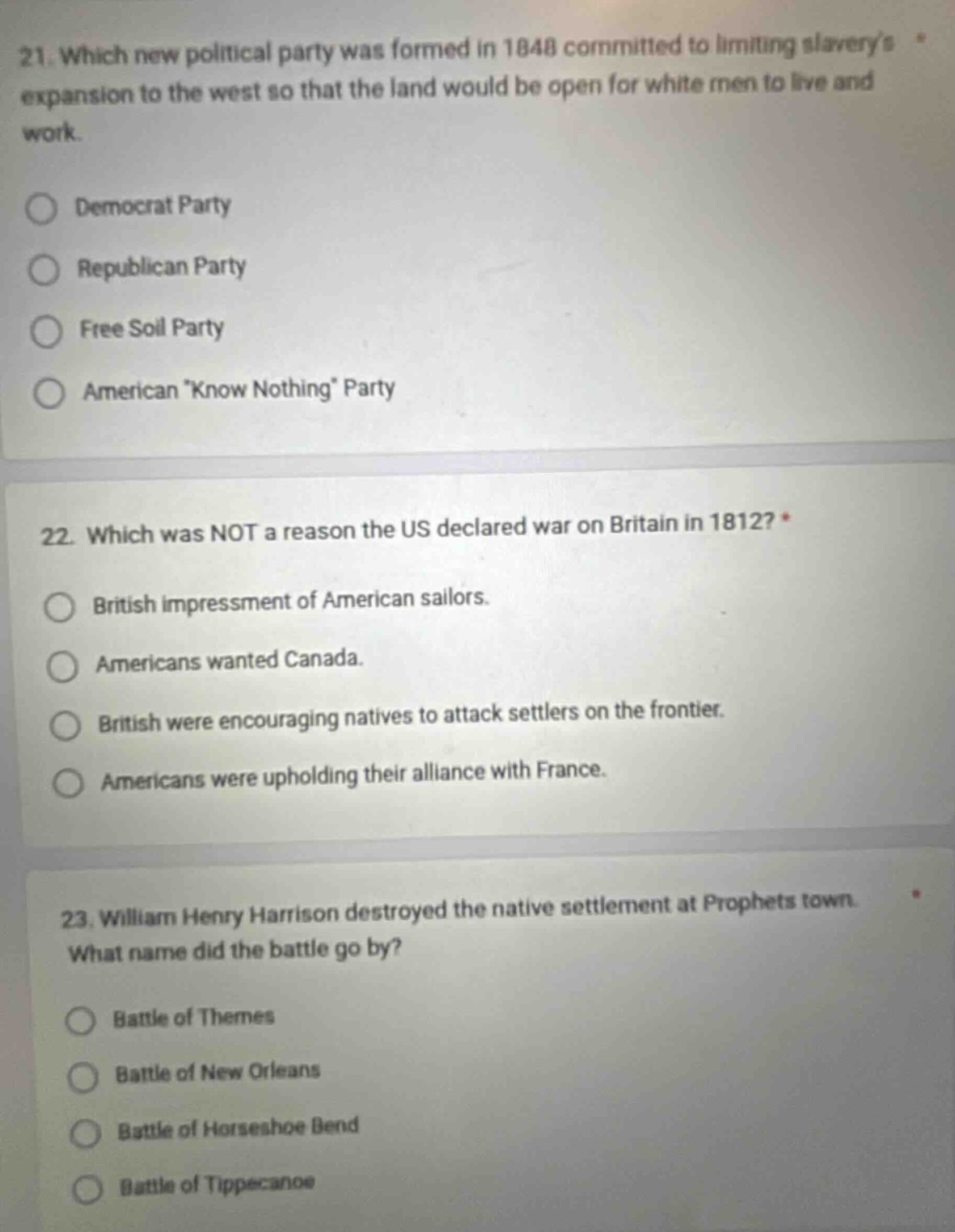 21. which new political party was formed in 1848 committed to limiting …