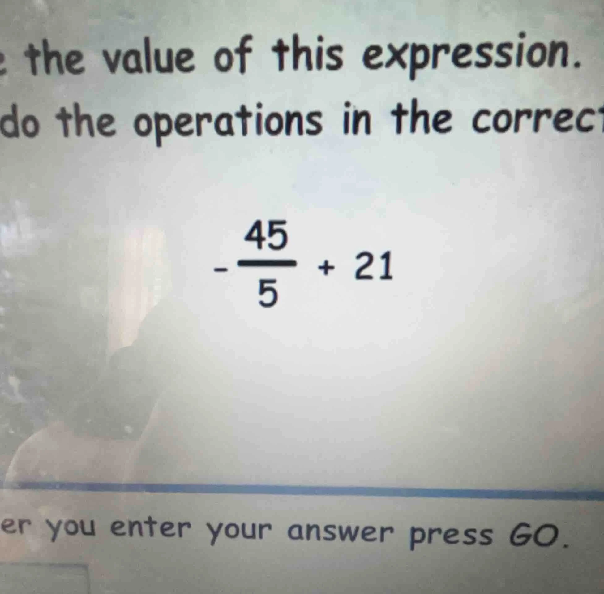 the value of this expression. do the operations in the correct \\(-\\df…