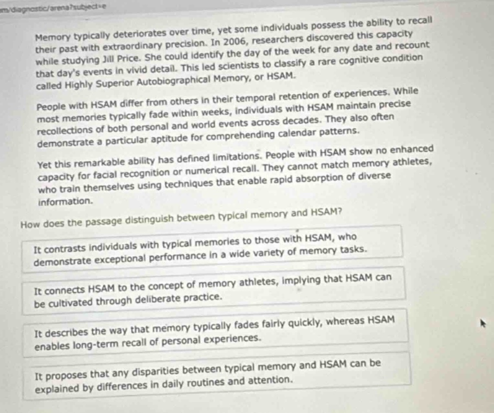 memory typically deteriorates over time, yet some individuals possess t…