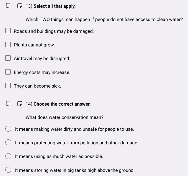 13) select all that apply. which two things can happen if people do not…