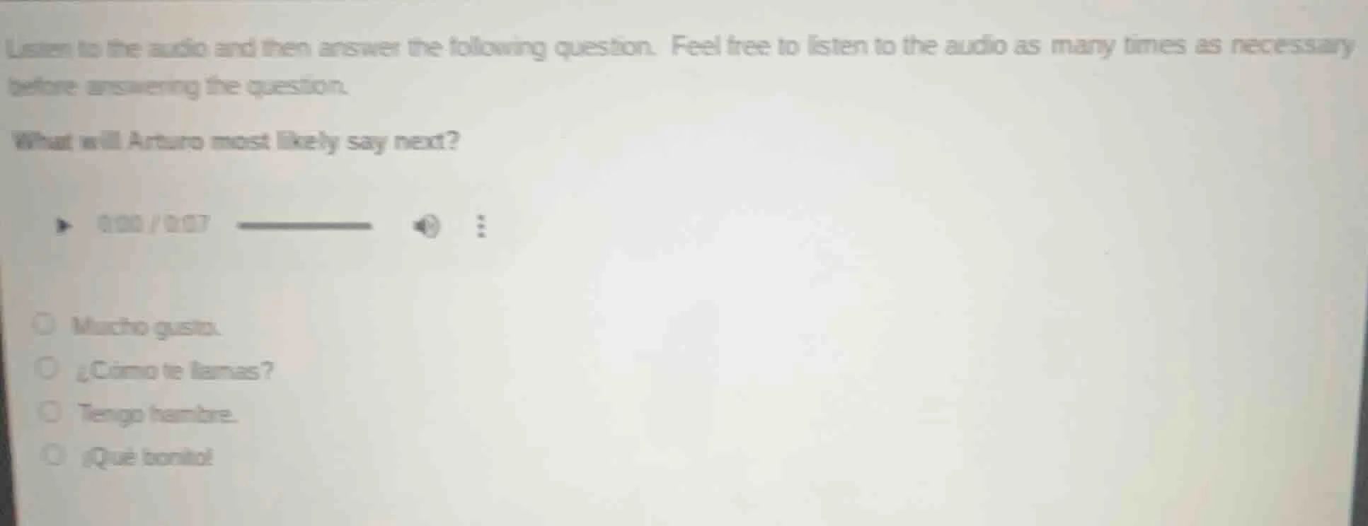 listen to the audio and then answer the following question. feel free t…