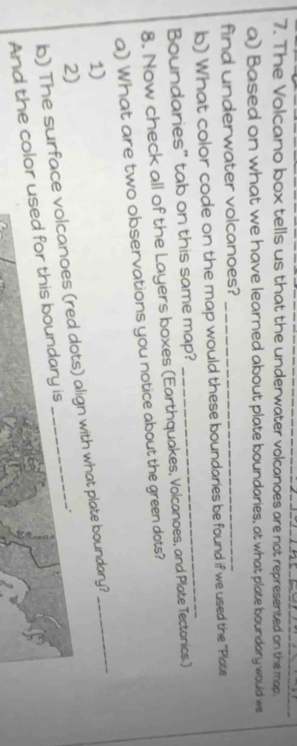 7. the volcano box tells us that the underwater volcanoes are not repre…