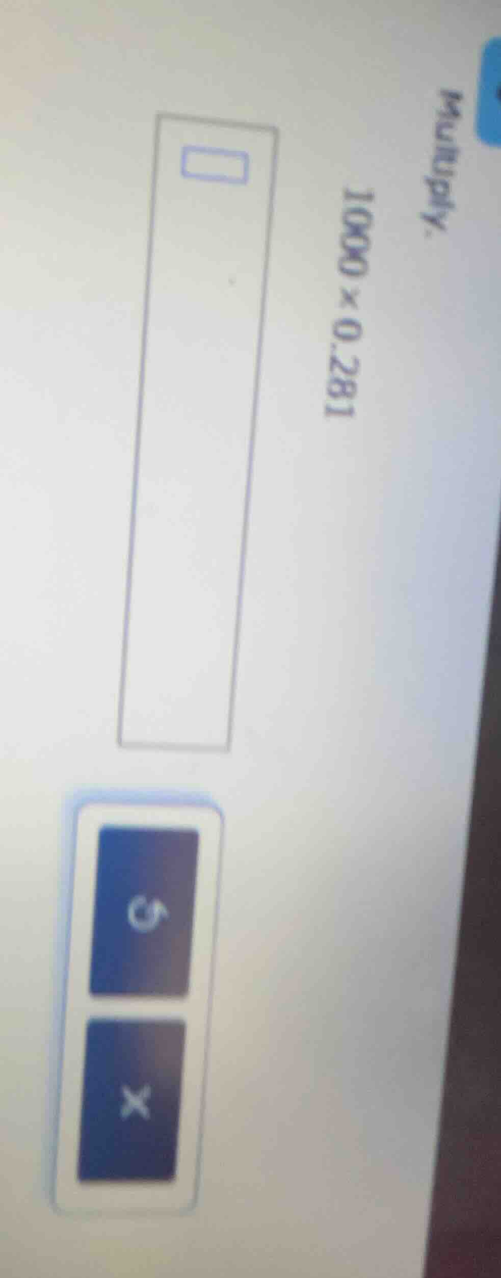 multiply 1000 × 0.281