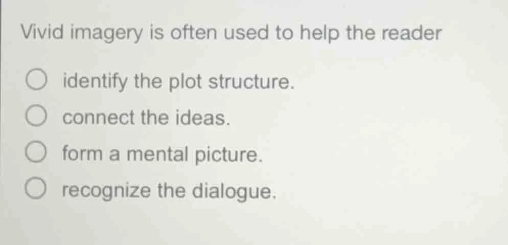 vivid imagery is often used to help the reader identify the plot struct…