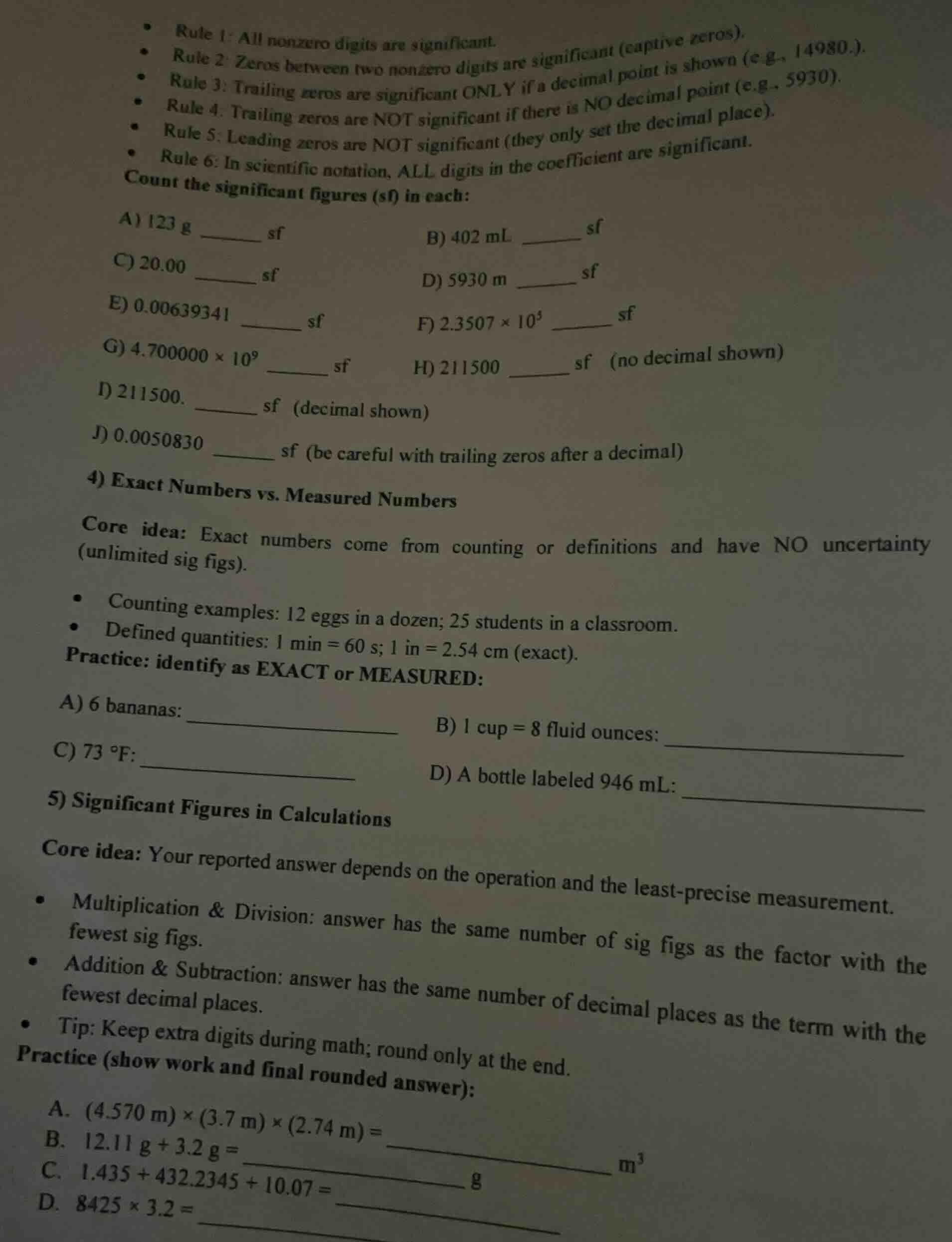 • rule 1: all nonzero digits are significant. • rule 2: zeros between t…