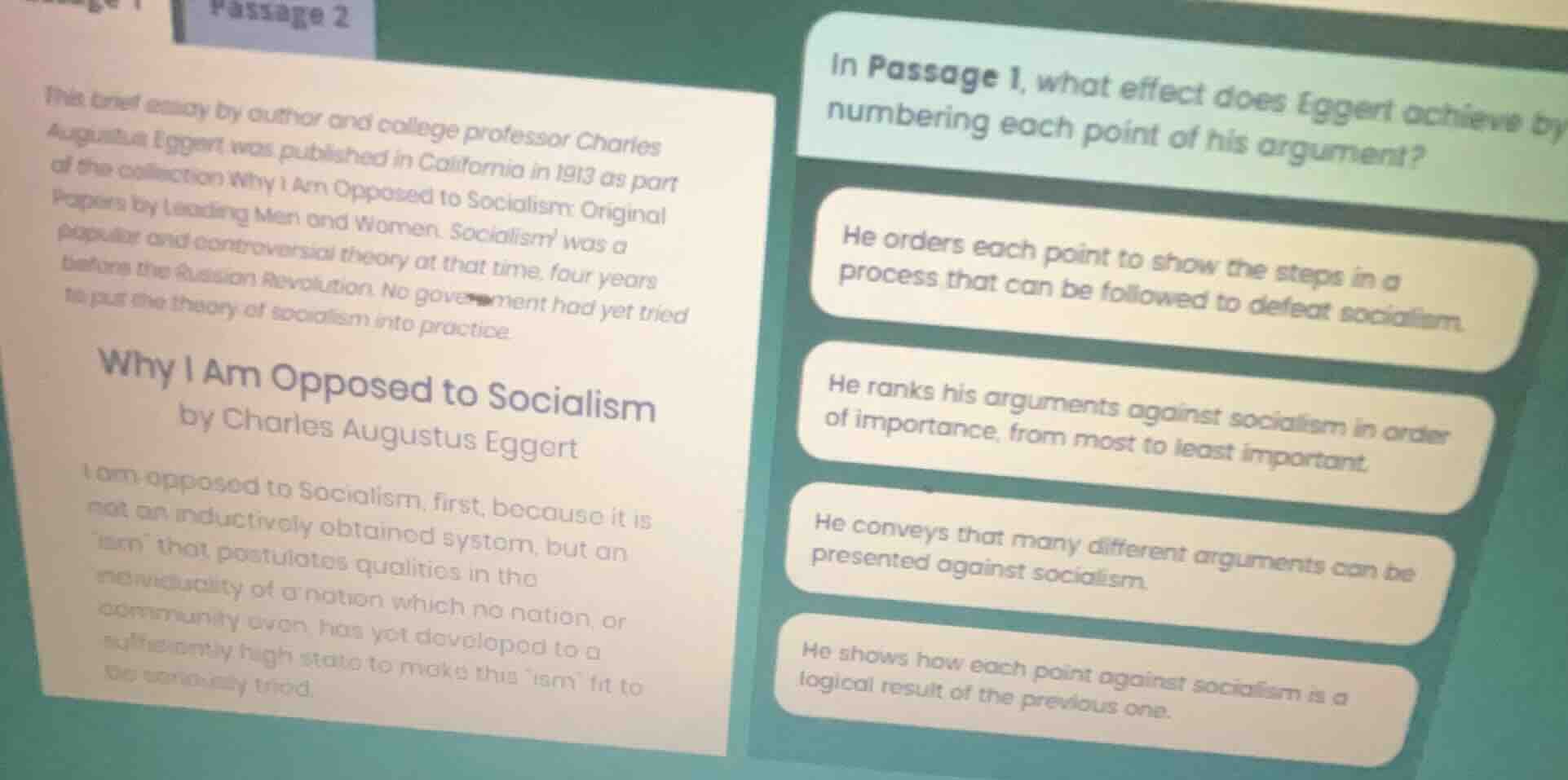 passage 2 this brief essay by author and college professor charles augu…