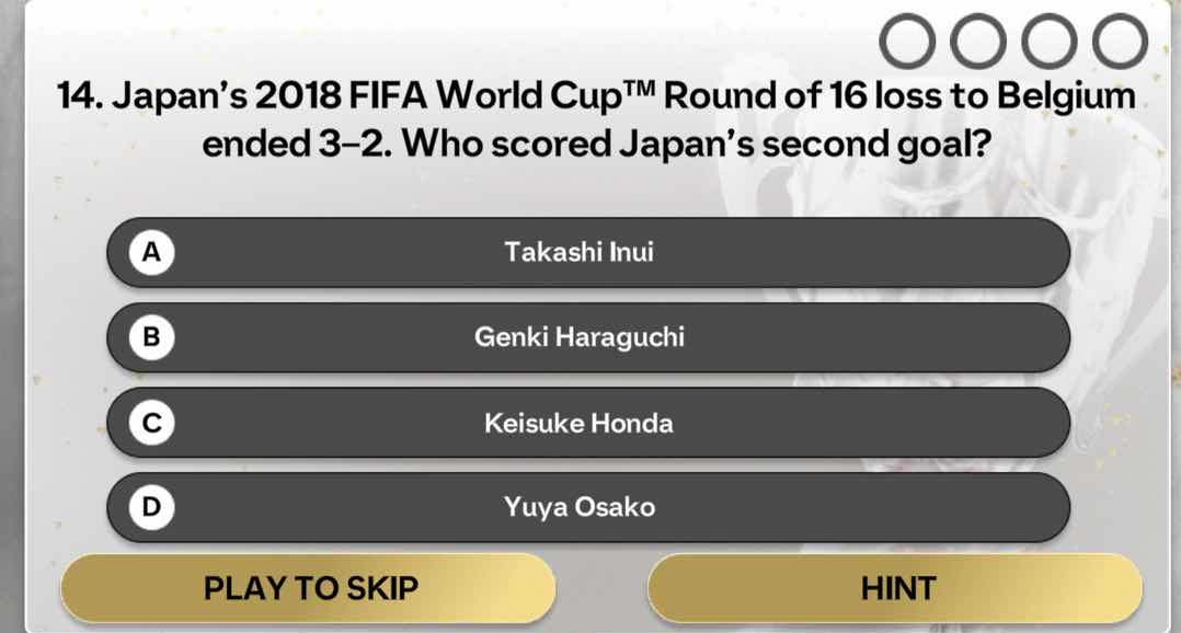 14. japan’s 2018 fifa world cup™ round of 16 loss to belgium ended 3–2.…