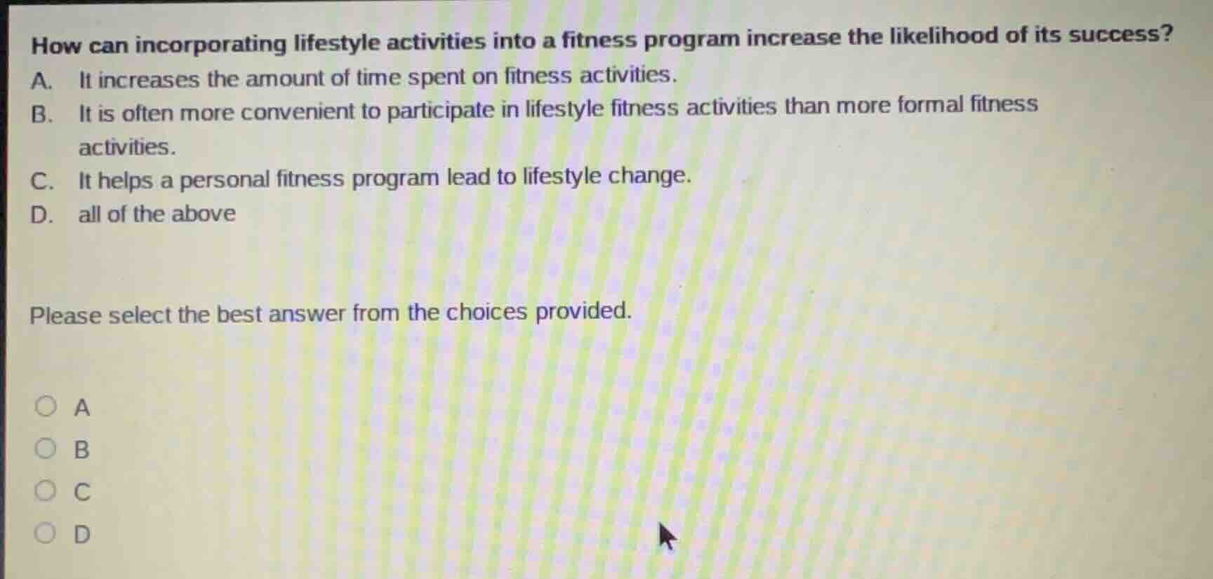 how can incorporating lifestyle activities into a fitness program incre…