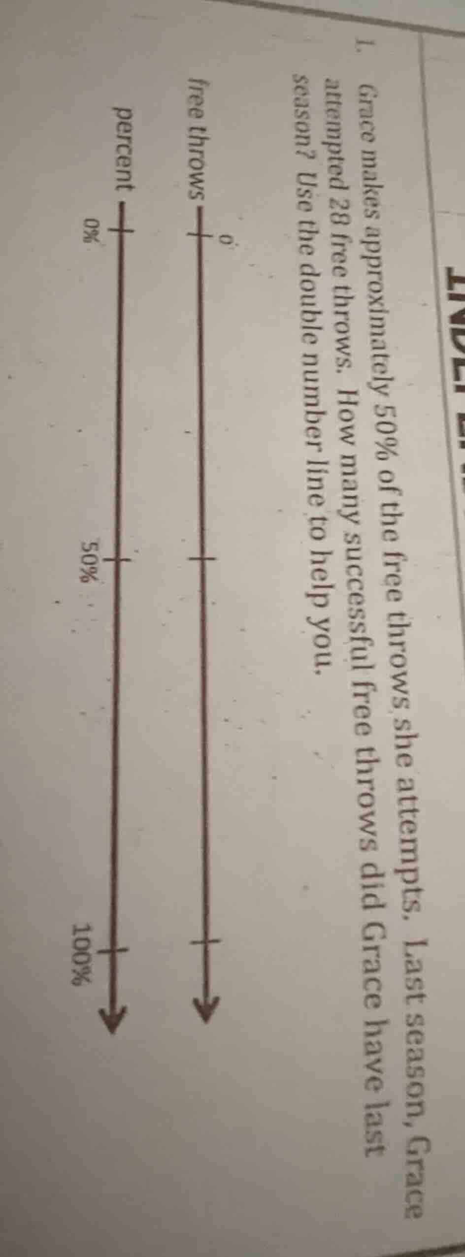 1. grace makes approximately 50% of the free throws she attempts. last …