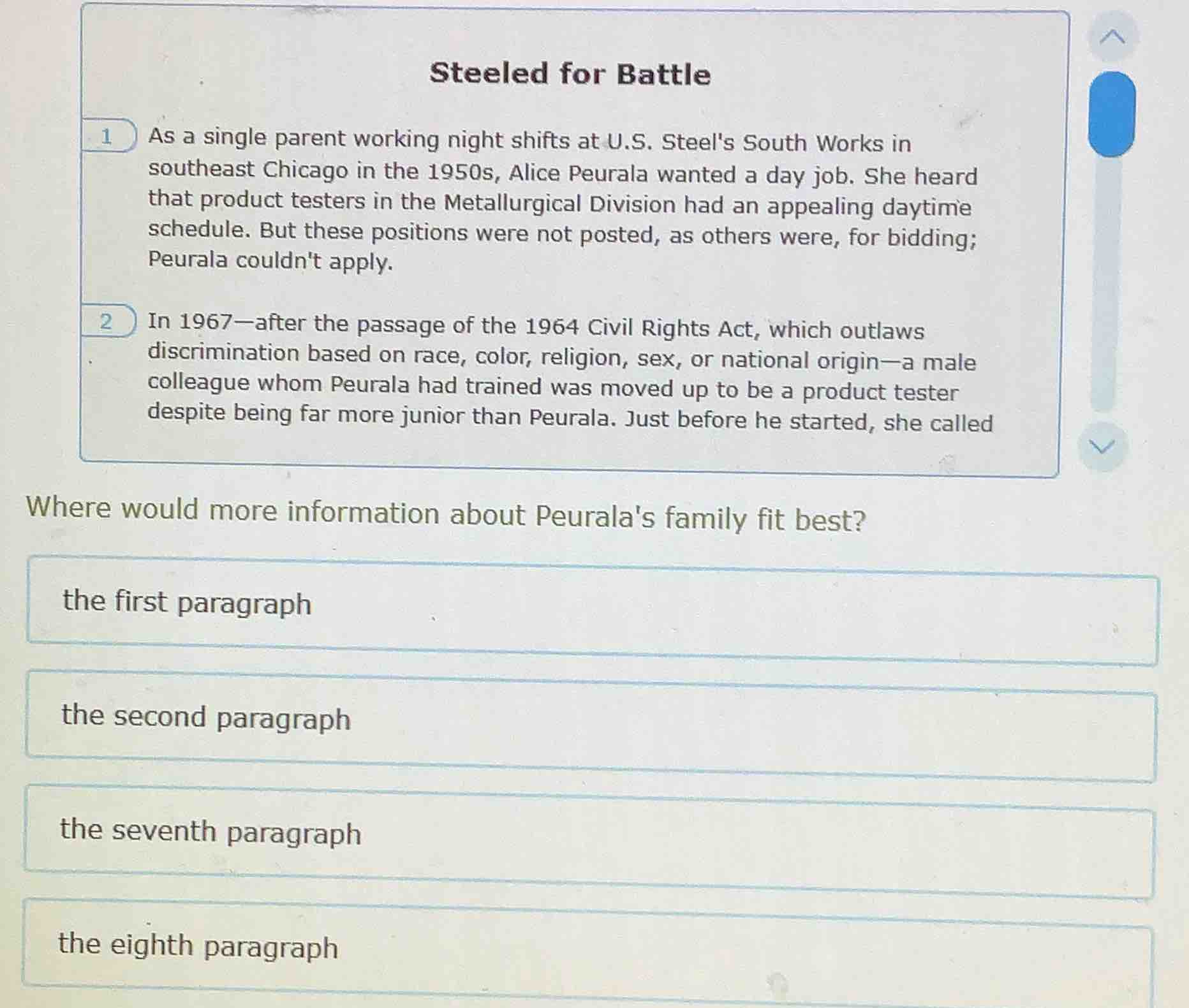 steeled for battle 1 as a single parent working night shifts at u.s. st…