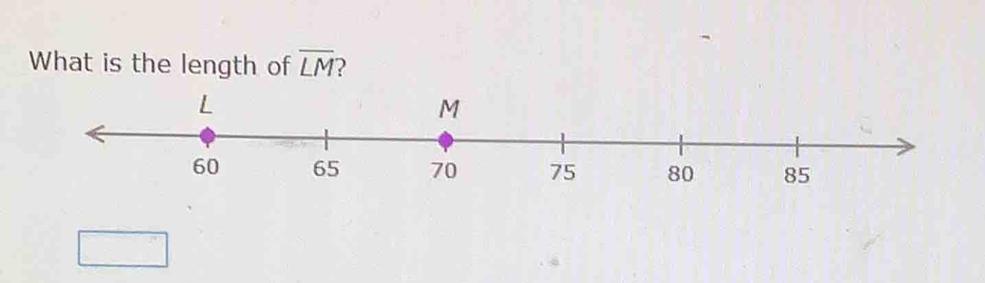 what is the length of \\(\\overline{lm}\\)?