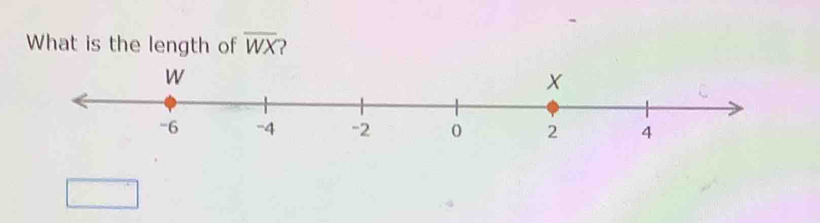 what is the length of \\(\\overline{wx}\\)?