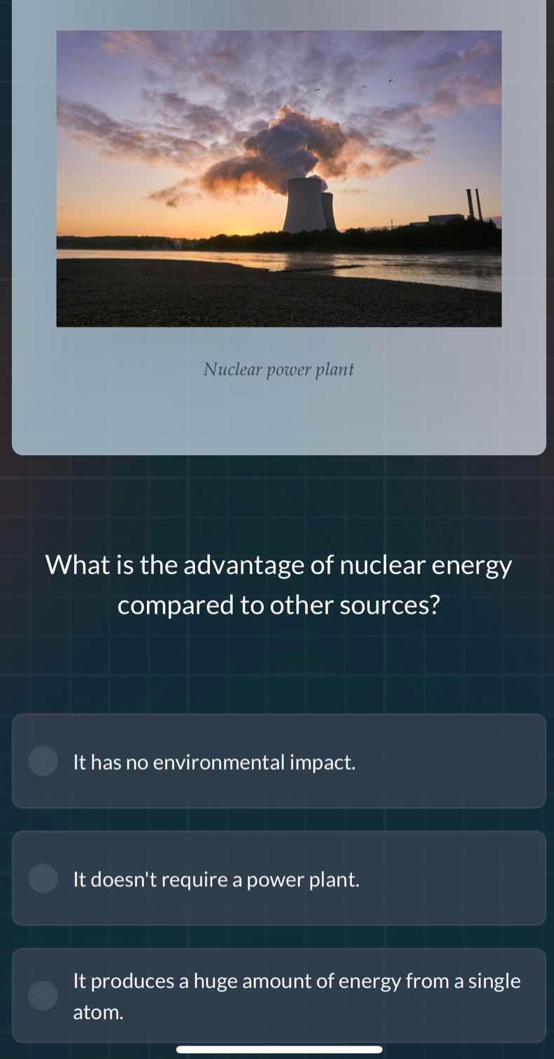 nuclear power plant what is the advantage of nuclear energy compared to…