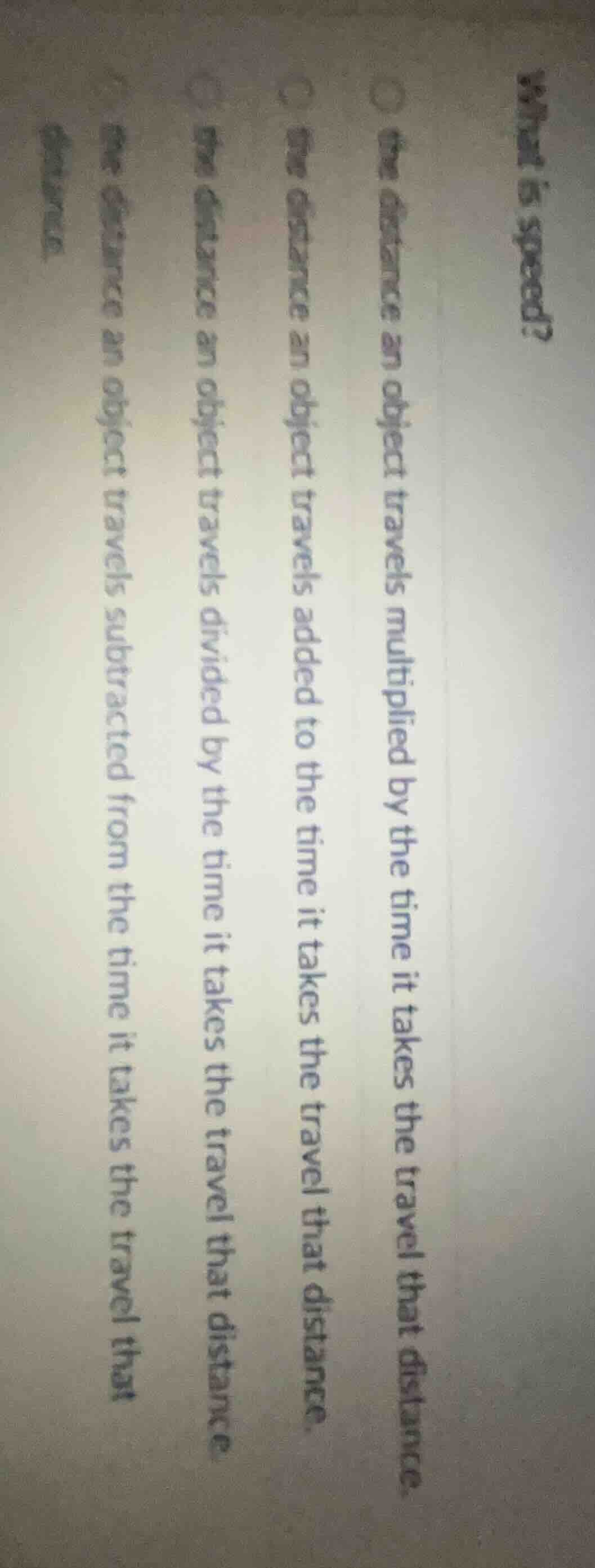 what is speed? the distance an object travels multiplied by the time it…