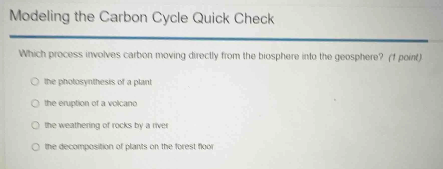 modeling the carbon cycle quick check which process involves carbon mov…