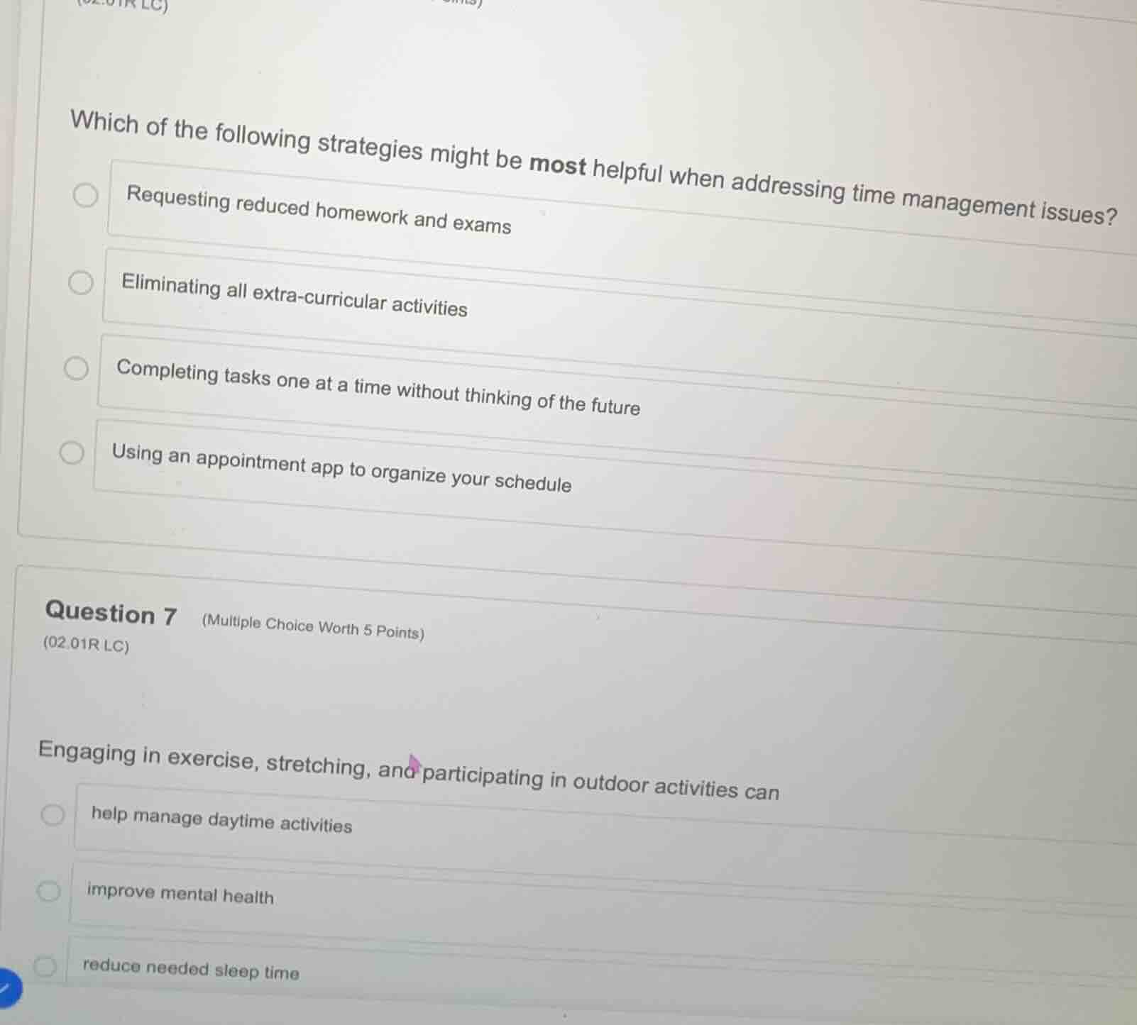 which of the following strategies might be most helpful when addressing…