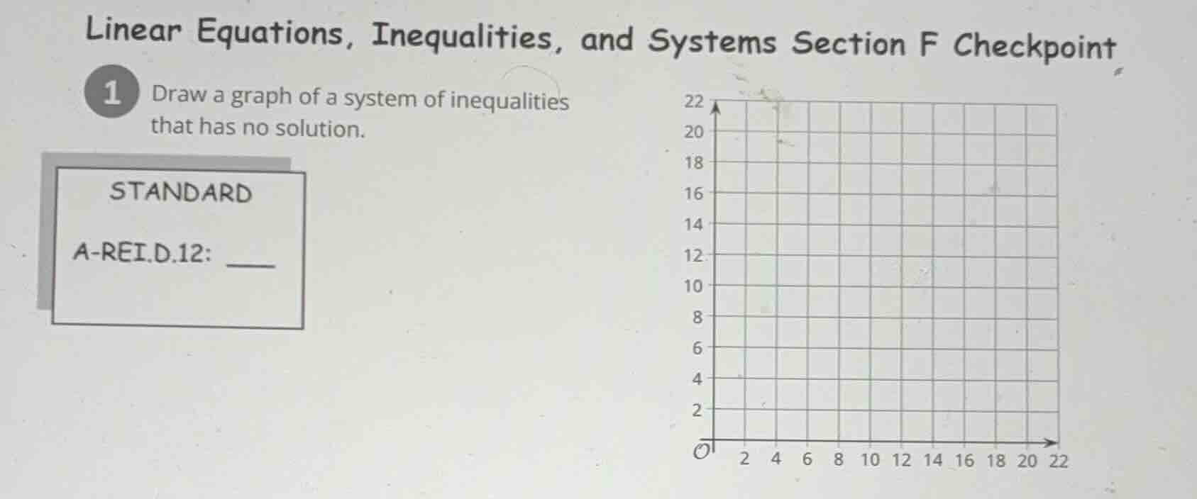 linear equations, inequalities, and systems section f checkpoint 1 draw…