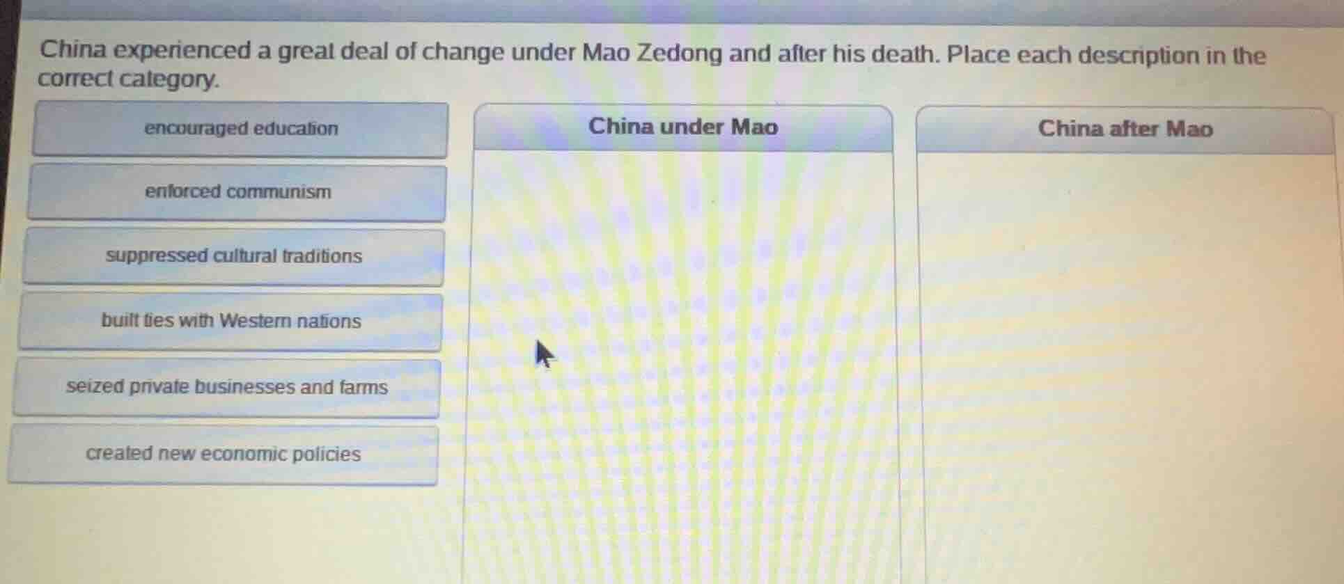 china experienced a great deal of change under mao zedong and after his…