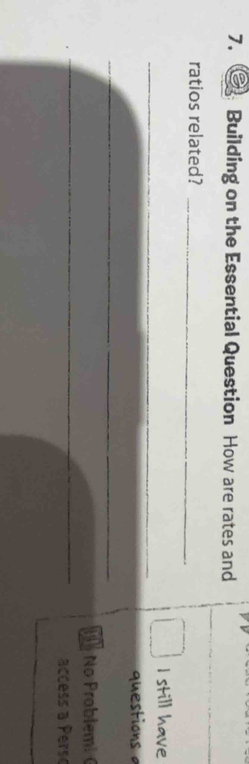 7. building on the essential question how are rates and ratios related?