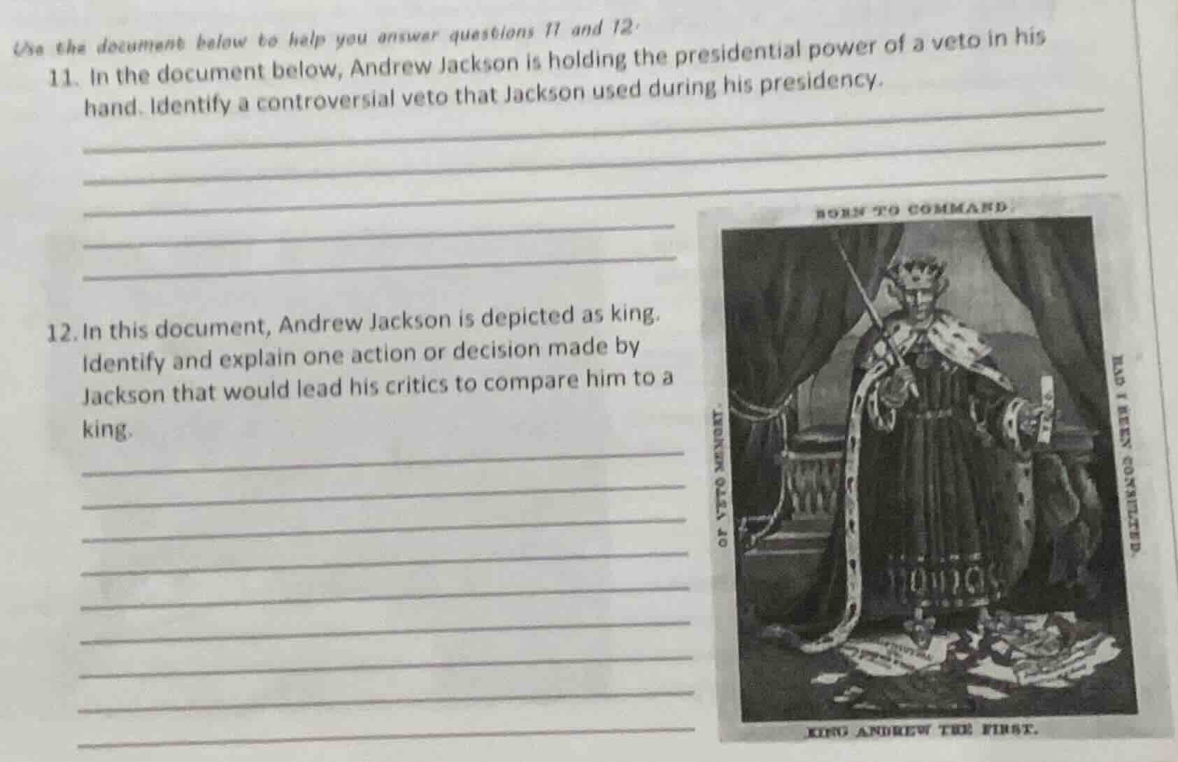 use the document below to help you answer questions 11 and 12: 11. in t…