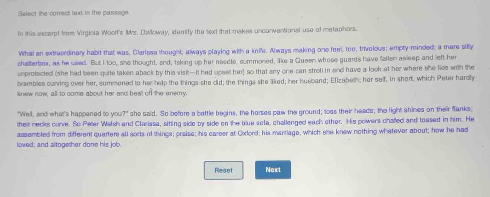 select the correct text in the passage. in this excerpt from virginia w…