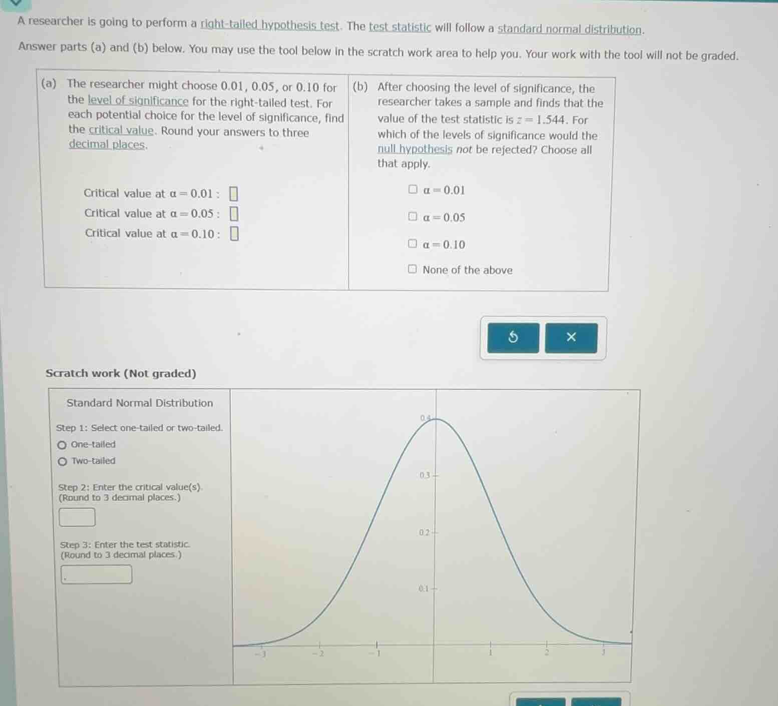 a researcher is going to perform a right - tailed hypothesis test. the …