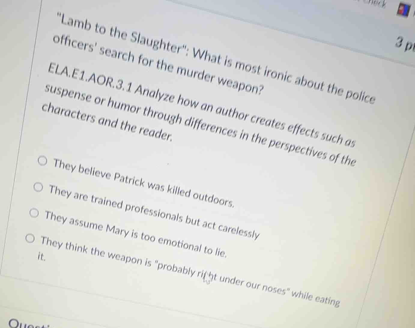 \lamb to the slaughter\: what is most ironic about the police officers …