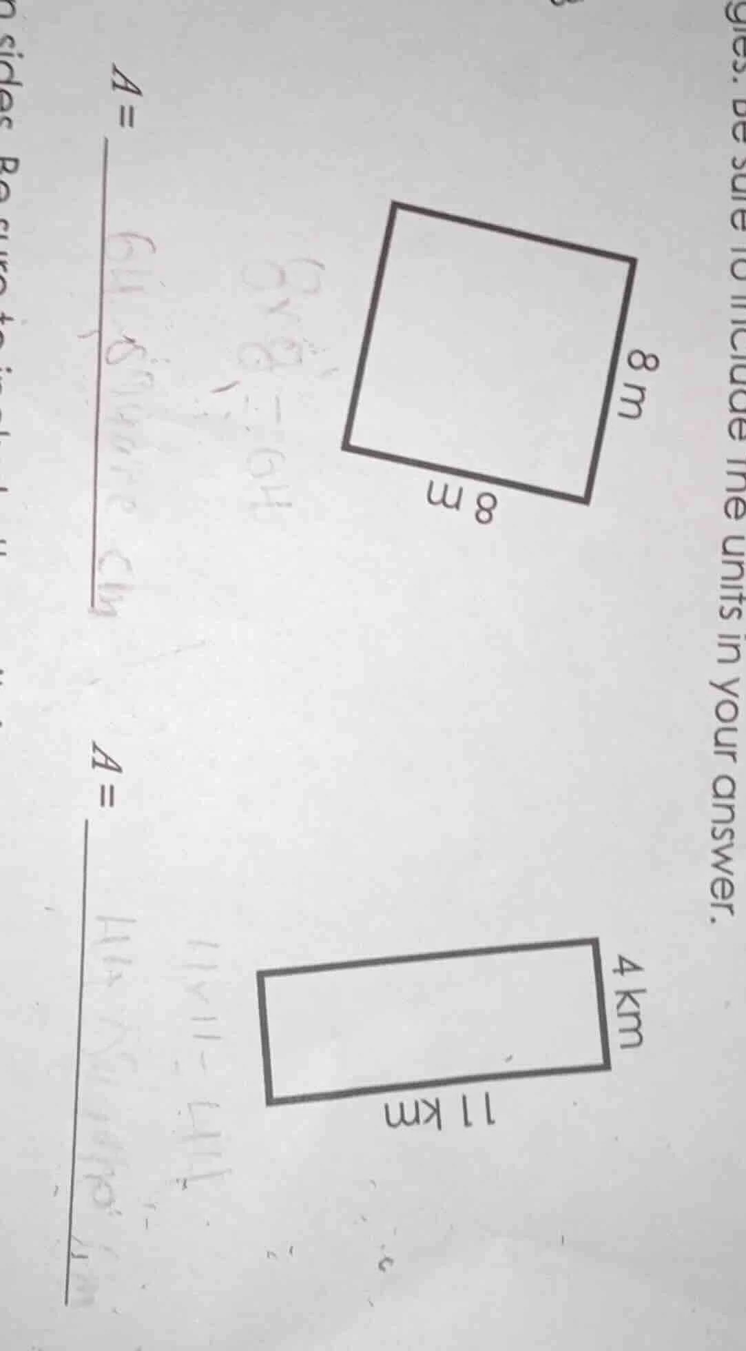 be sure to include the units in your answer. (for the square with side …