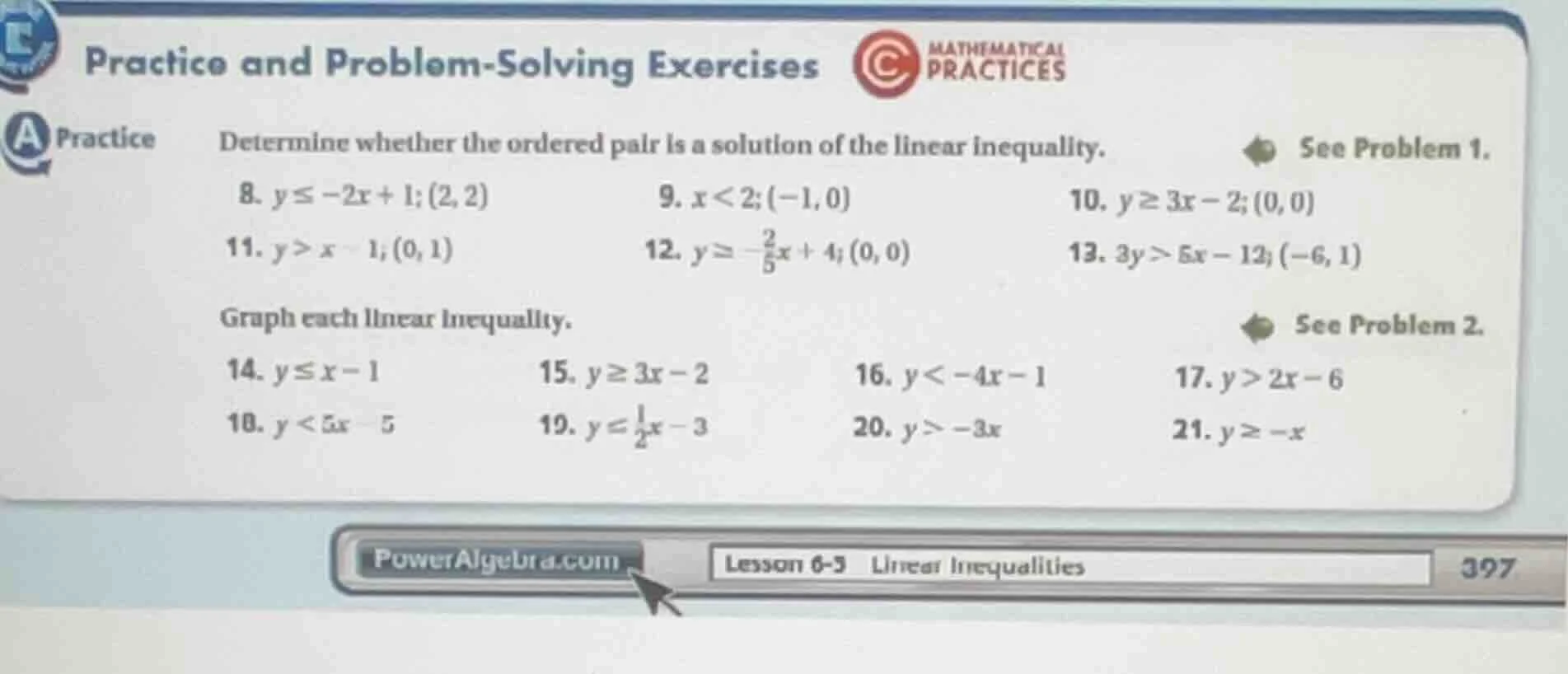 practice and problem - solving exercises practice determine whether the…