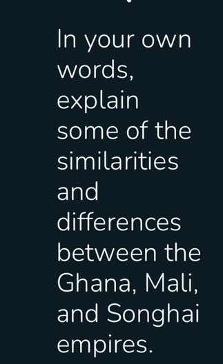 in your own words, explain some of the similarities and differences bet…