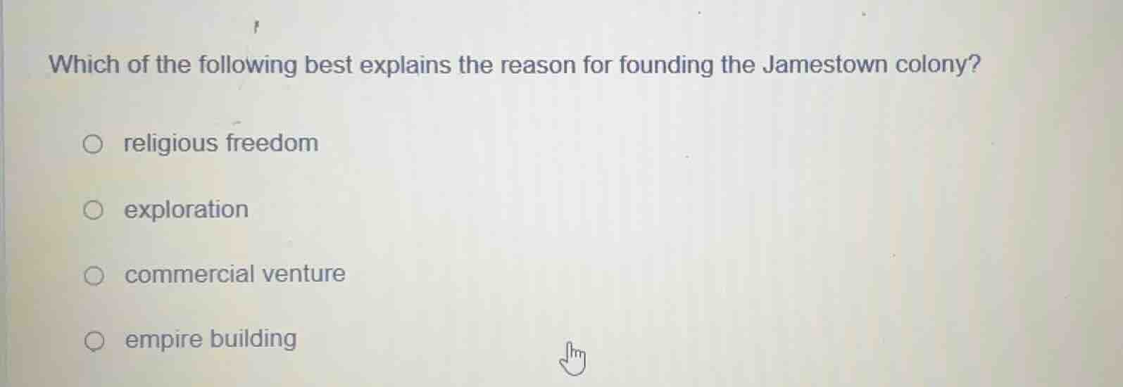 which of the following best explains the reason for founding the jamest…
