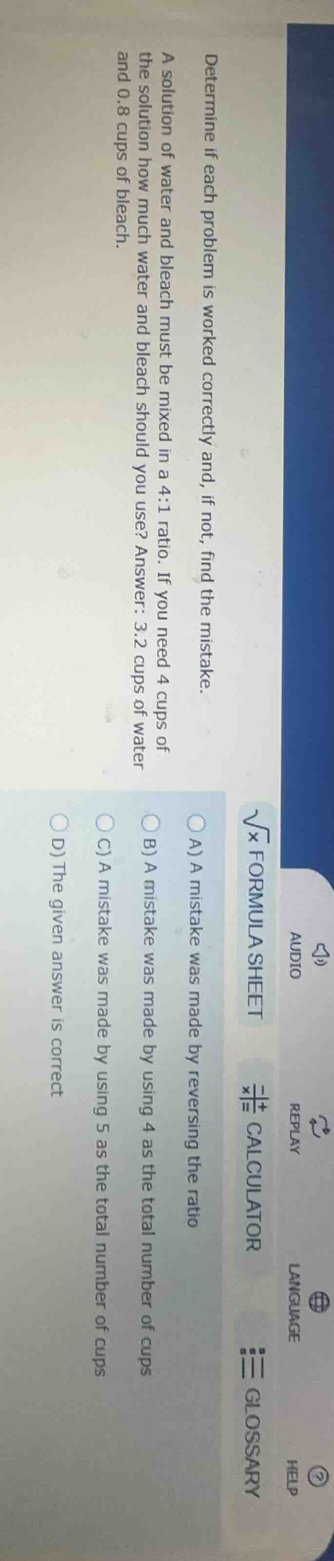 determine if each problem is worked correctly and, if not, find the mis…