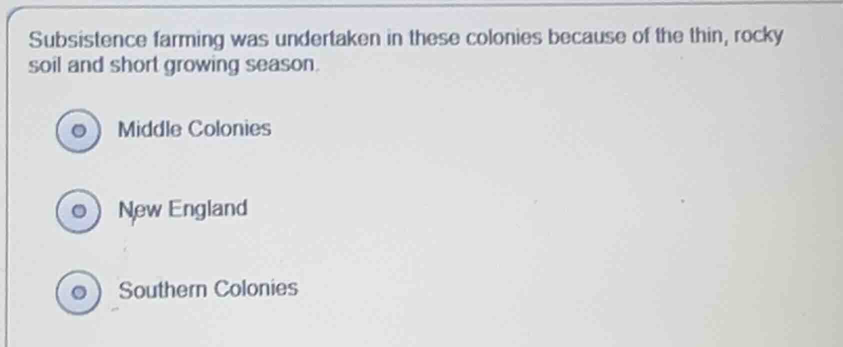 subsistence farming was undertaken in these colonies because of the thi…
