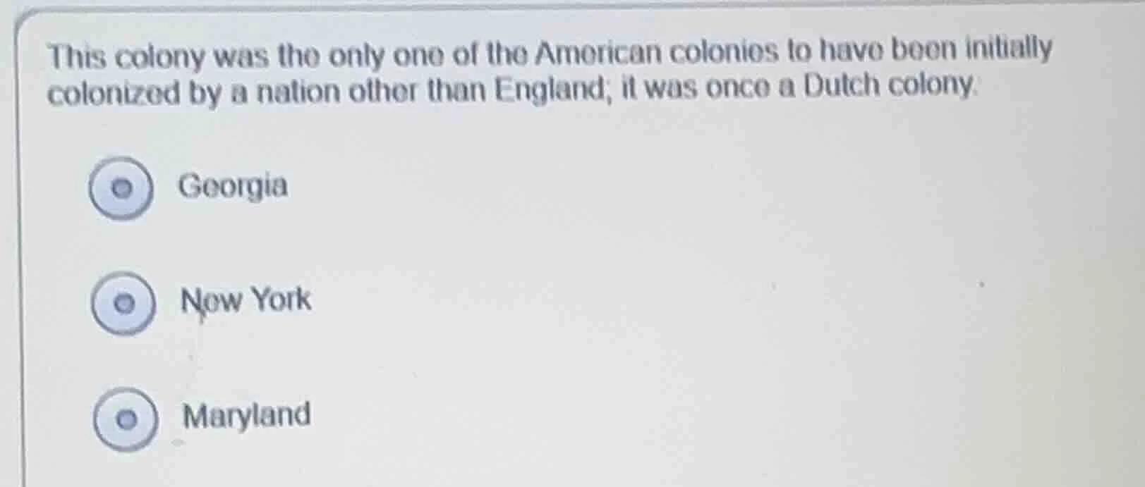 this colony was the only one of the american colonies to have been init…