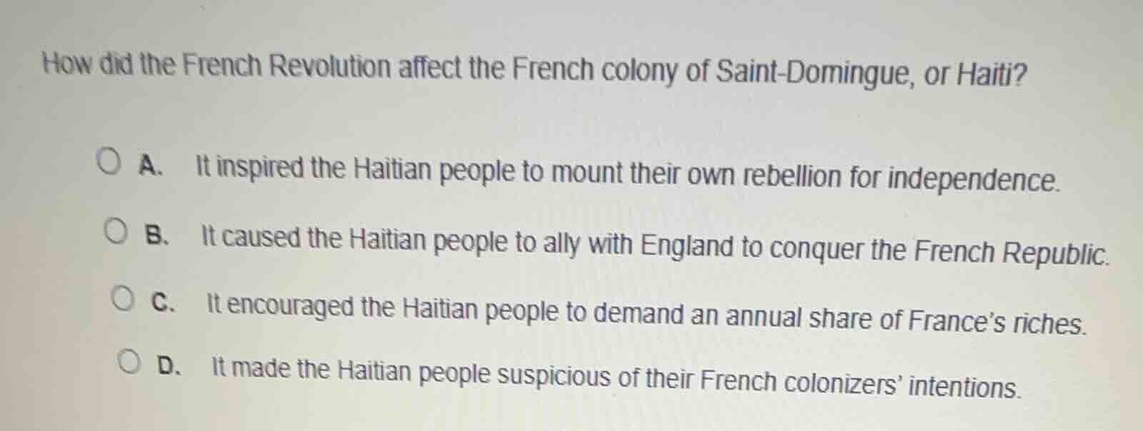 how did the french revolution affect the french colony of saint - domin…