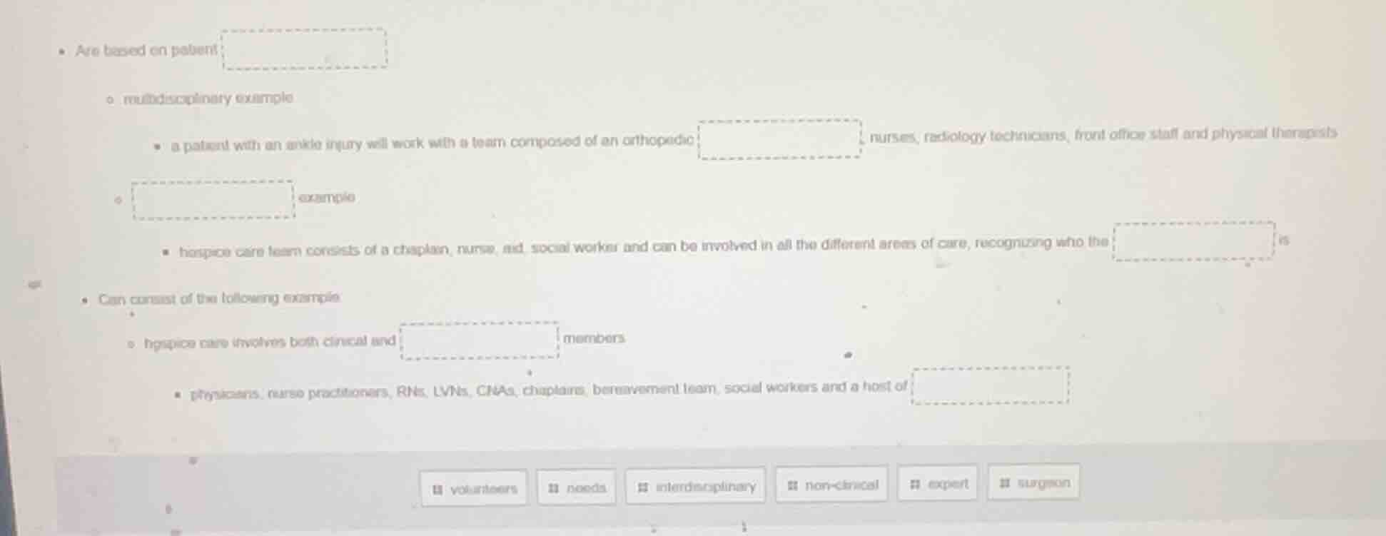 - are based on patient - multidisciplinary example - a patient with an …