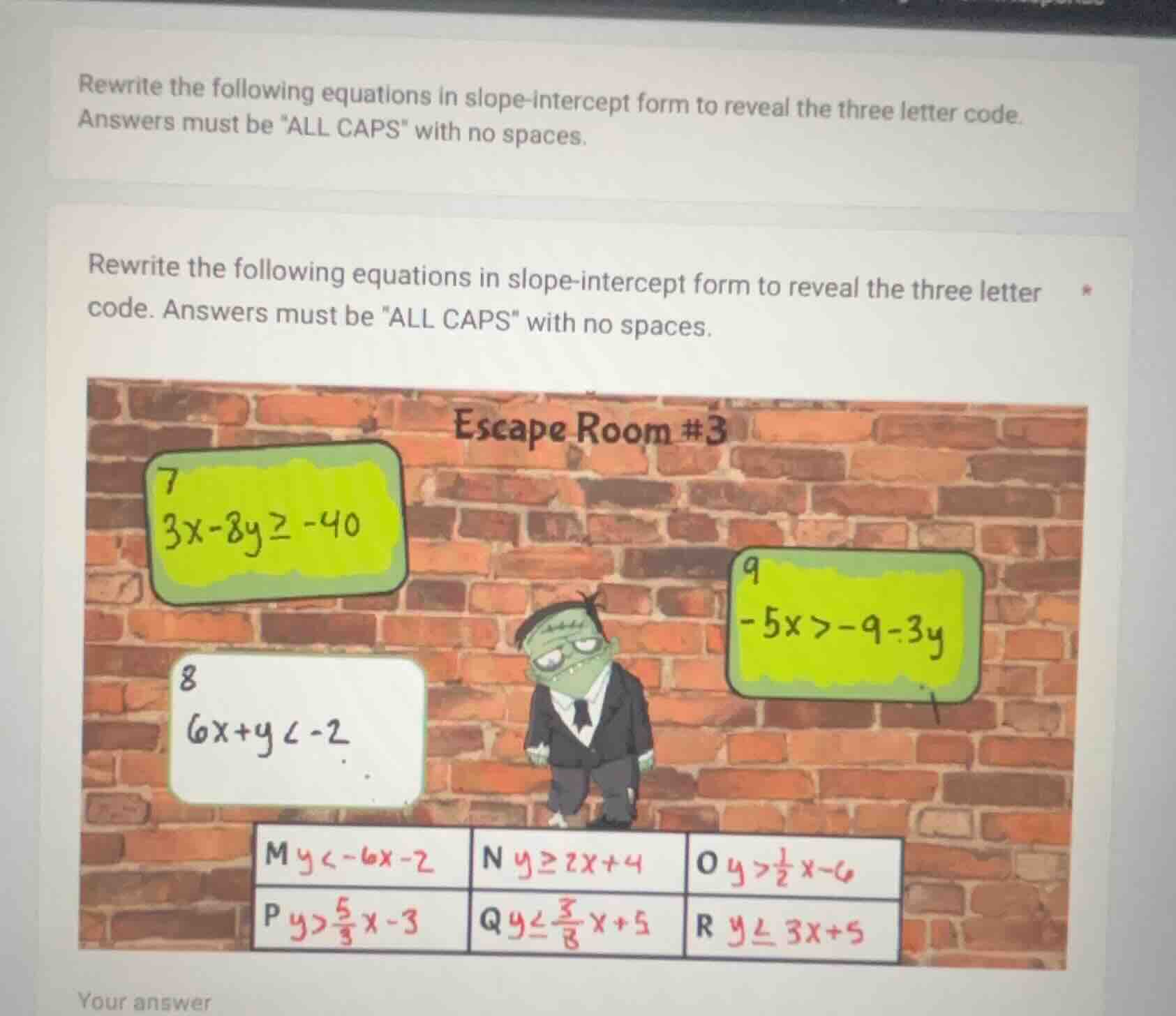 rewrite the following equations in slope-intercept form to reveal the t…