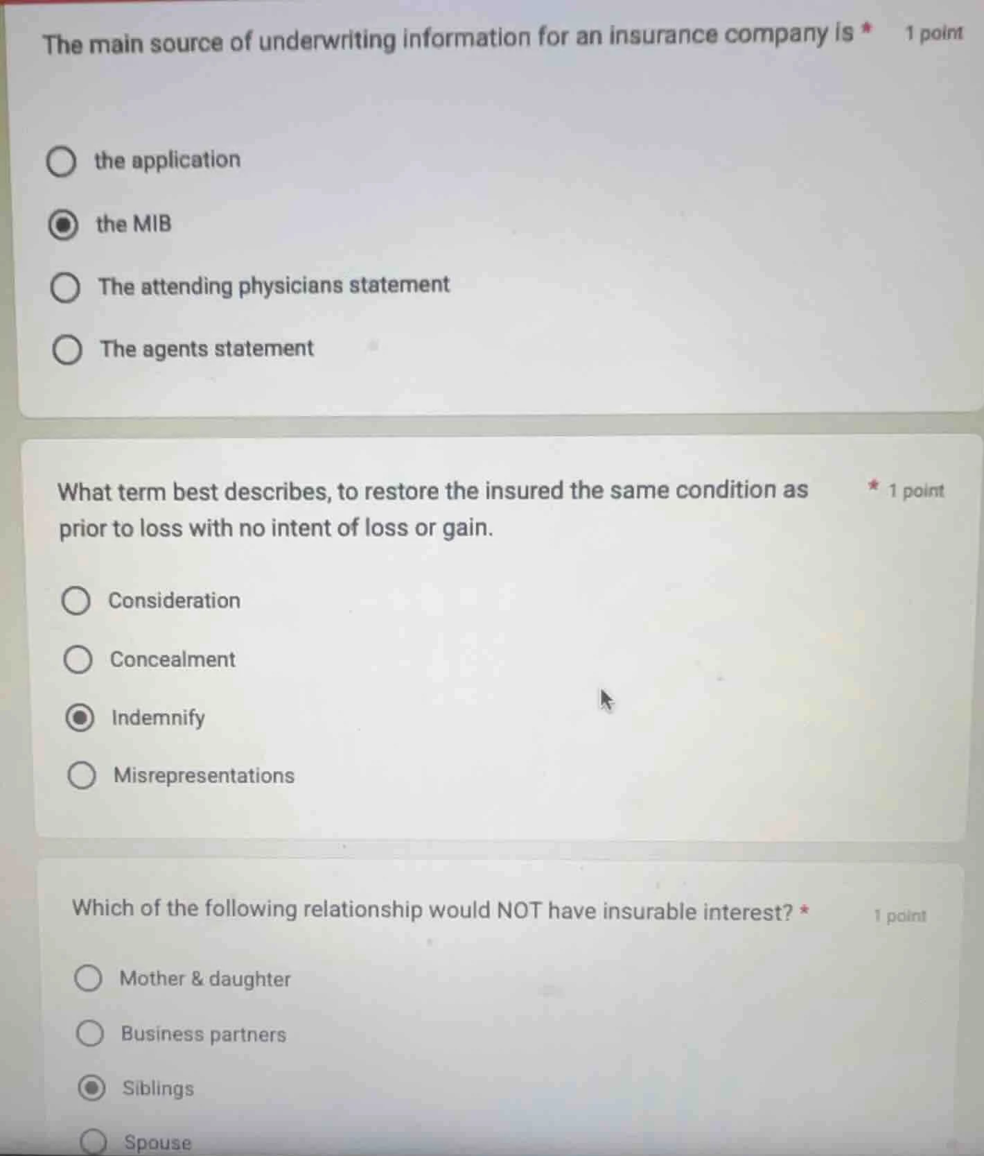 the main source of underwriting information for an insurance company is…