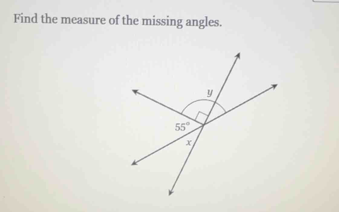 find the measure of the missing angles.