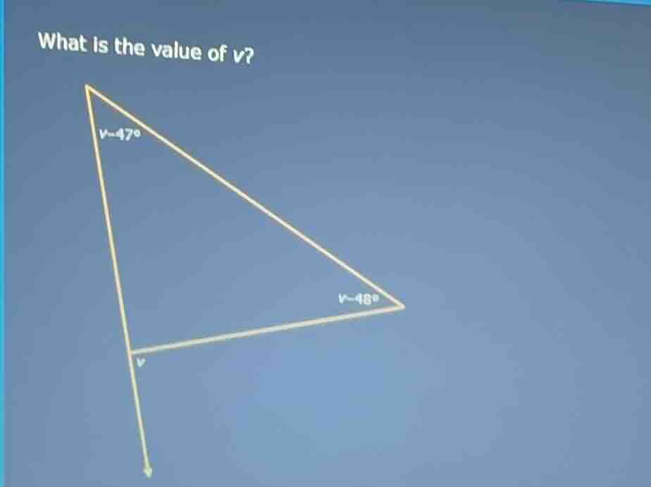 what is the value of v?