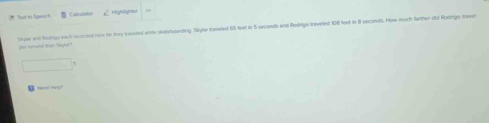 skylar and rodrigo each recorded how far they traveled while skateboard…