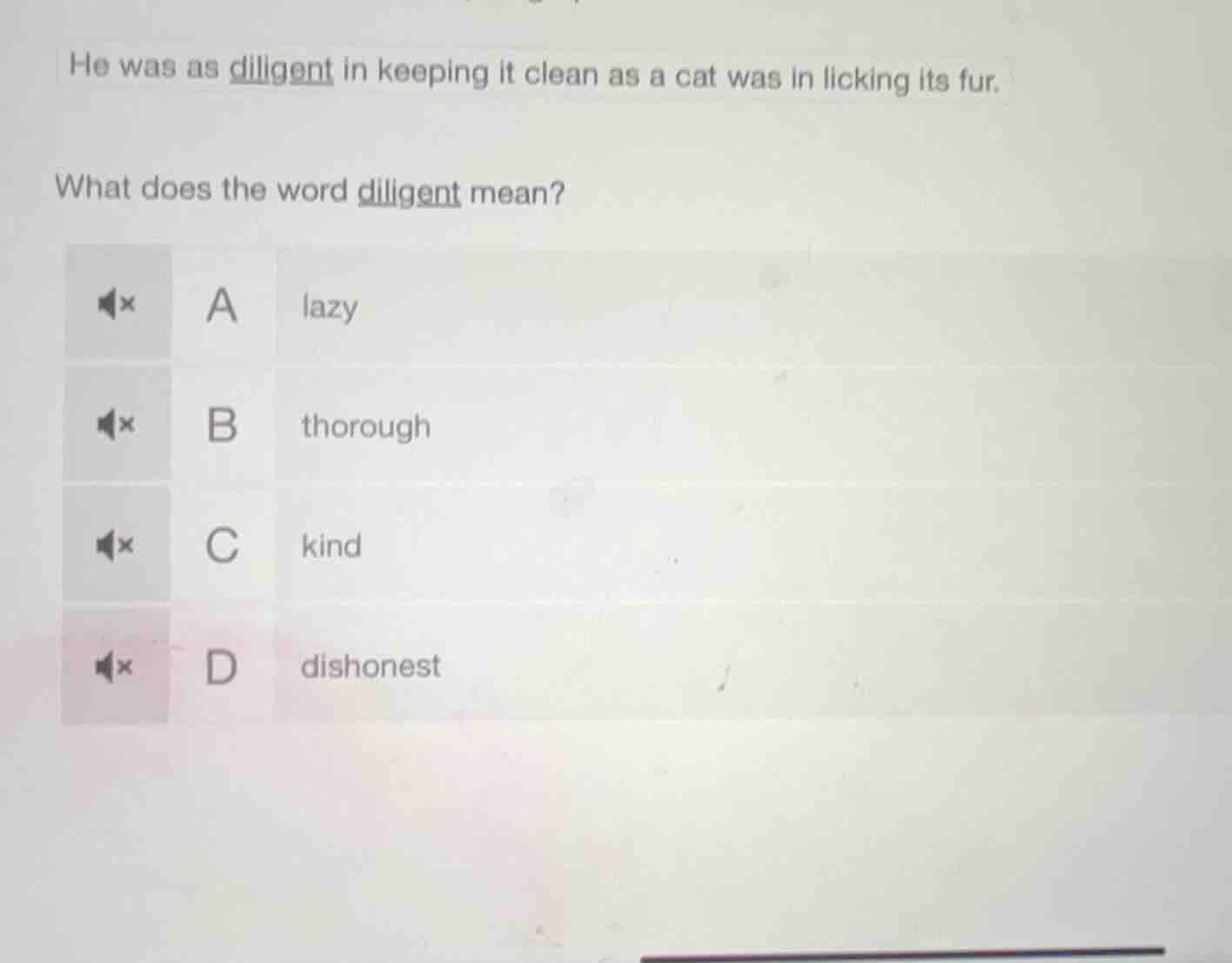 he was as diligent in keeping it clean as a cat was in licking its fur.…